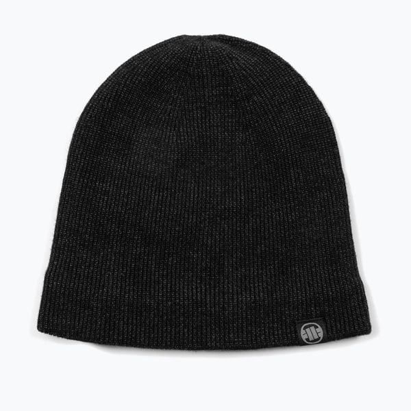 Czapka zimowa Pitbull Beanie Pitbull Hansel. Czarne czapki PITBULL, bez wzorów, z materiału, sportowe. Za 66,99 zł.