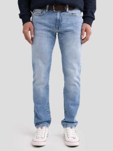 Jeansy męskie dopasowane jasnoniebieskie Terry Slim 252. Niebieskie rurki Big Star, z denimu. Za 299,99 zł.