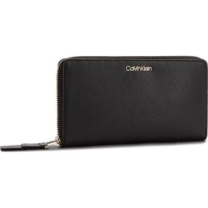 Duży Portfel Damski CALVIN KLEIN - Frame Large Zip Arou K60K604497 001. Portfele marki Calvin Klein. W wyprzedaży za 239,00 zł.