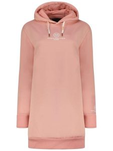 Maison Montaigne Sukienka dresowa "Gilongmai" w kolorze szaroróżowym rozmiar: M. Różowe sukienki Maison Montaigne, m, bez wzorów, z dresówki, bez kołnierzyka, bez ramiączek, mini. Za 86,99 zł.