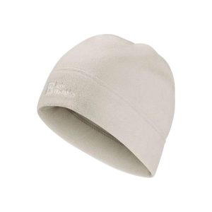 Czapka zimowa dla dorosłych Jack Wolfskin Real Stuff. Brązowe czapki Jack Wolfskin, bez wzorów, z polaru, sportowe. Za 63,84 zł.