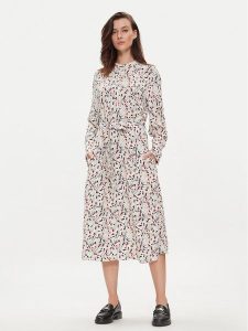 Tommy Hilfiger Sukienka koszulowa WW0WW41904 Écru Relaxed Fit. Kombinezony TOMMY HILFIGER, bez wzorów, z wiskozy, bez kołnierzyka, bez ramiączek, koszulowe. Za 539,99 zł.