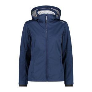 Kurtka przeciwdeszczowa damska z kapturem CMP. Niebieskie kurtki CMP, bez wzorów, z puchu, z kapturem. Za 403,50 zł.