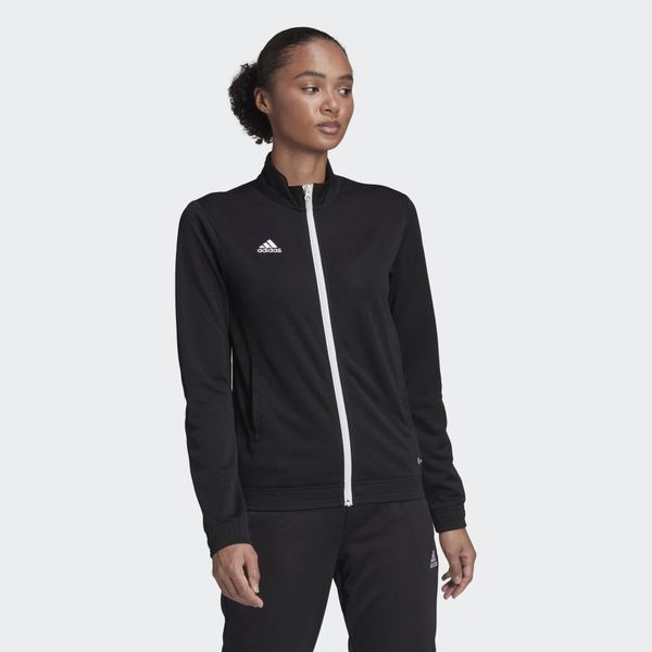 Entrada 22 Track Jacket. Czarne kurtki ADIDAS, s, bez wzorów, z materiału, bez kaptura. Za 85,00 zł.