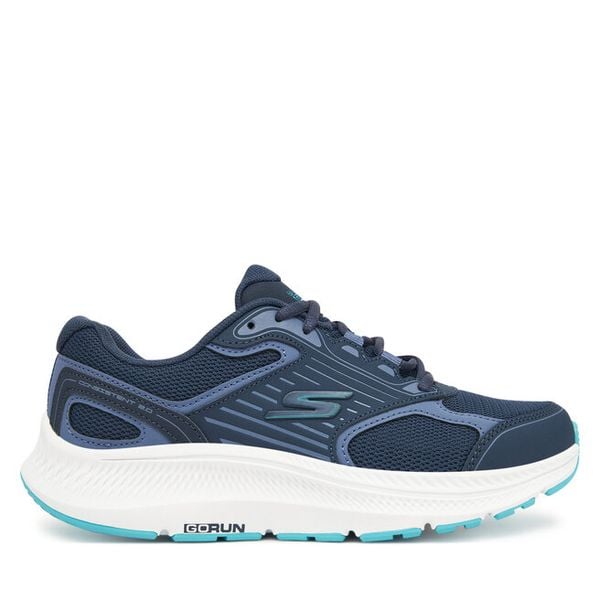 Buty do biegania Skechers. Niebieskie buty sportowe Skechers, bez wzorów, bez zapięcia, do biegania. Za 219,99 zł.