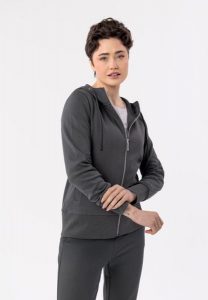 Bluza na zamek B-ALEXA. Czerwone bluzy Volcano, m, bez wzorów, z bawełny, z kapturem. Za 169,99 zł.