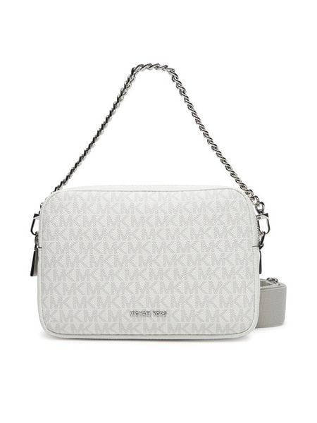 MICHAEL Michael Kors Torebka 32S5SYTC5V Biały. Białe listonoszki MICHAEL Michael Kors, bez wzorów, z materiału, bez dodatków. Za 539,99 zł.