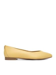 Lasocki Baleriny CEO-RST-KAJA-66 Żółty. Żółte balerinki Lasocki, bez wzorów, ze skóry, bez obcasa, bez zapięcia. Za 149,99 zł.