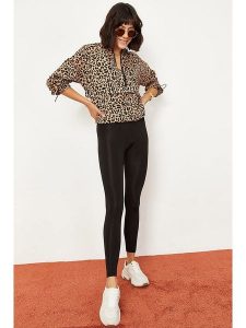 Bianco Lucci Legginsy w kolorze czarnym rozmiar: S. Czarne legginsy Bianco Lucci, bez wzorów. Za 41,79 zł.