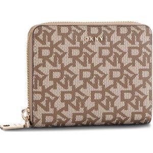 Duży Portfel Damski DKNY - Bryant Sm Zip Around R831J656 Chino Logo-Vic CVU. Portfele marki DKNY. W wyprzedaży za 279,00 zł.