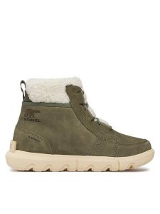 Sorel Botki Explorer Next™ Carnival Wp NL5026-397 Zielony. Zielone botki Sorel, bez wzorów, ze skóry, bez obcasa, na płaskiej podeszwie, bez zapięcia. Za 549,99 zł.