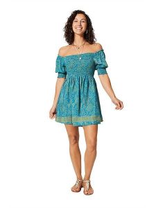 Ipanima Sukienka w kolorze niebiesko-pomarańczowym rozmiar: 34-40. Niebieskie sukienki Ipanima, bez wzorów, bez kołnierzyka, bez ramiączek, mini. Za 78,99 zł.