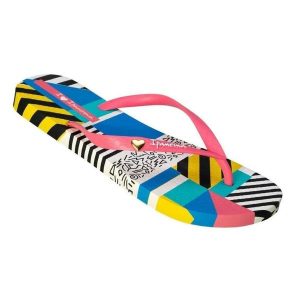 Japonki damskie plażowe do rekreacji Ipanema I love Design. Klapki Ipanema, bez wzorów, z gumy, bez obcasa. Za 132,80 zł.