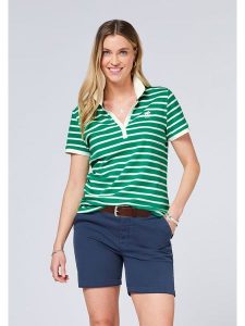 Polo Sylt Koszulka polo w kolorze zielonym rozmiar: XL. Zielone bluzki Polo Sylt, xl, bez wzorów, z bawełny, bez kołnierzyka, bez ramiączek. Za 109,78 zł.