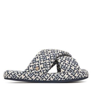 Kapcie Tommy Hilfiger. Białe kapcie TOMMY HILFIGER, bez wzorów. Za 209,99 zł.