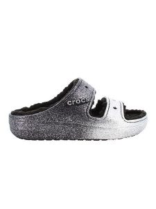Crocs Klapki "Classic Cozzzy" w kolorze antracytowym rozmiar: 42/43. Czarne klapki Crocs, bez wzorów, z otwartym noskiem, bez obcasa. Za 171,28 zł.