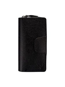 Lucky Bees Skórzany portfel w kolorze czarnym - 18,5 x 10 x 2 cm rozmiar: onesize. Czarne portfele Lucky Bees, bez wzorów, z materiału. Za 165,71 zł.