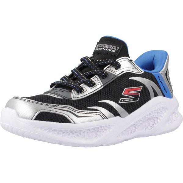 Buty SKECHERS METEOR-LIGHTS Czarny. Czarne buty trekkingowe Skechers, z syntetyku, bez zapięcia. Za 259,99 zł.
