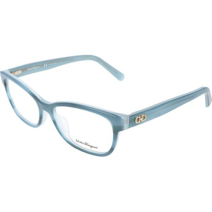 Oprawki "SF2788 33440" w kolorze niebieskim. Niebieskie okulary przeciwsłoneczne marki Carrera, Ferragamo. W wyprzedaży za 249,95 zł.