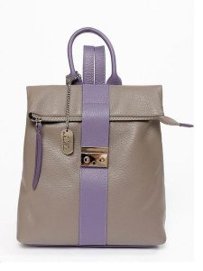 Anna Morellini Skórzany plecak "Azalea" w kolorze szaro-fioletowym - 30 x 11 x 31 cm rozmiar: onesize. Różowe plecaki Anna Morellini. Za 304,99 zł.