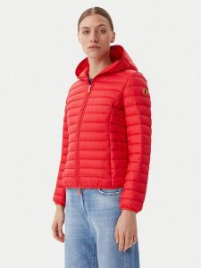 Save The Duck Kurtka przejściowa D33620W GIGA20 Czerwony Regular Fit. Czerwone kurtki Save the duck, bez wzorów, z syntetyku, bez kaptura. Za 399,99 zł.