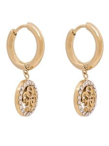 Guess Kolczyki JUBE02 135JW Złoty. Żółte kolczyki Guess, ze stali. Za 249,99 zł.