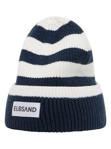 ELBSAND Czapka beanie "Norid" w kolorze granatowo-białym rozmiar: onesize. Białe czapki ELBSAND, bez wzorów, z materiału. Za 73,99 zł.