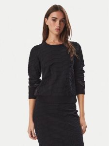 Liu Jo Sport Sweter TF6183 MS49I Czarny Regular Fit. Czarne swetry klasyczne Liu Jo Sport, xl, z wiskozy, bez kołnierzyka. Za 599,99 zł.