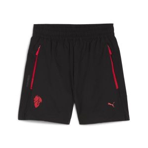 Młodzieżowe szorty z tkaniny AC Milan PUMATECH o luźnym kroju PUMA. Czarna szorty Puma, bez wzorów, z tkaniny, młodzieżowe. Za 239,00 zł.
