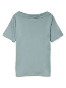 Vero Moda Koszulka w kolorze zielonym rozmiar: M. Zielone bluzki Vero Moda, m, bez wzorów, bez kołnierzyka, bez ramiączek. Za 61,46 zł.