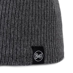 Czapka BUFF KNITTED & FULL FLEECE BEANIE RENVI. Szare czapki Buff, bez wzorów, z dzianiny, klasyczne. Za 149,90 zł.