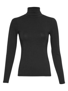MOSS COPENHAGEN Golf "Olivie" w kolorze czarnym rozmiar: XL. Czarne golfy Moss Copenhagen, bez wzorów, z bawełny. Za 105,38 zł.