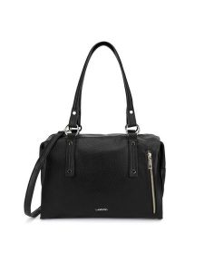 Lasocki Torebka LSK-K-026-06 Czarny. Czarne torebki klasyczne Lasocki, bez wzorów, z poliesteru, bez dodatków. Za 199,99 zł.