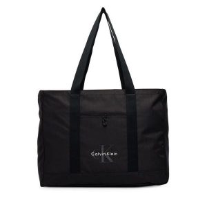 Torebka Calvin Klein. Czarne shopper bag Calvin Klein, bez wzorów, bez dodatków. Za 369,99 zł.