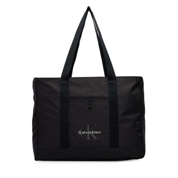 Torebka Calvin Klein. Czarne shopper bag Calvin Klein, bez wzorów, bez dodatków. Za 369,99 zł.