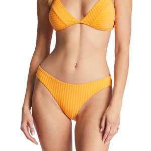 Dół od stroju kąpielowego Billabong In The Loop Isla. Żółte bikini Billabong, bez wzorów. Za 89,99 zł.