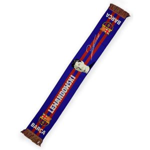 FC Barcelona 25-26, oficjalny szalik - podpisany przez Roberta Lewandowskiego. Czerwone szaliki FC BARCELONA, bez wzorów. W wyprzedaży za 123,86 zł.