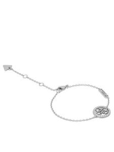 Guess Bransoletka JUBB02 137JW Srebrny. Szare bransoletki Guess, metalowe. Za 249,99 zł.