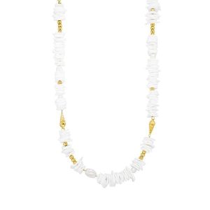 Purelei Purelei Naszyjnik Wela Naszyjniki 1 ct Jasnobrązowy Damski. Czerwone naszyjniki Purelei, z perłą, pozłacane. Za 175,39 zł.