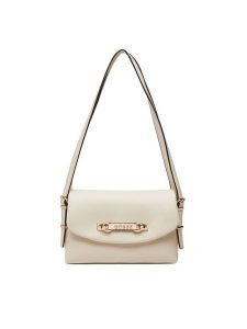 Guess Torebka Lefia HWBG96 44190 Écru. Torebki klasyczne Guess, z aplikacjami, ze skóry, bez dodatków. Za 429,99 zł.