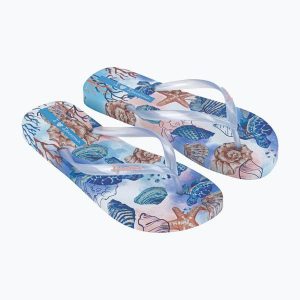 Klapki damskie Ipanema Verao Tropical. Niebieskie klapki Ipanema, bez wzorów, bez obcasa. Za 109,99 zł.