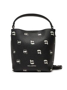 KARL LAGERFELD Torebka A2W30205 Czarny. Czarne torebki klasyczne KARL LAGERFELD, bez wzorów, ze skóry, bez dodatków. Za 619,99 zł.