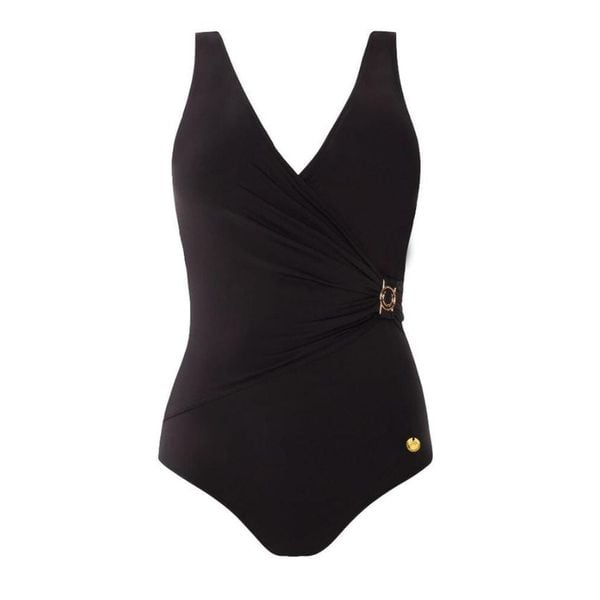 Strój kąpielowy damski jednoczęściowy kostium plażę basen Self Ajaccio. Czarne stroje jednoczęściowe SELF HEAT, bez wzorów. Za 231,38 zł.