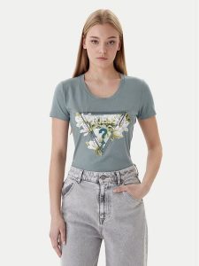 Guess T-Shirt W6RI35 J1314 Slim Fit. T-shirty Guess, xs, z aplikacjami, bez kołnierzyka, bez ramiączek. Za 194,99 zł.