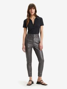 Levi's Spodnie w kolorze antracytowym rozmiar: W31/L32. Czarne spodnie z wysokim stanem Levi's®, z aplikacjami, z materiału, z podwyższonym stanem. Za 162,49 zł.