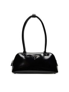 Guess Torebka HWNY94 96080 Czarny. Czarne torebki klasyczne Guess, z aplikacjami, ze skóry, bez dodatków. Za 399,99 zł.