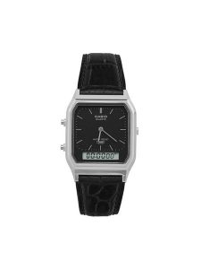 Casio Zegarek AQ-230EL-1AEF Czarny. Czarne, analogowe zegarki Casio. Za 299,99 zł.