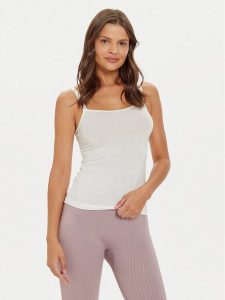 Boss Top 50515379 Biały Regular Fit. Białe topy Boss, m, bez wzorów, z wiskozy, bez kołnierzyka, bez ramiączek. Za 129,99 zł.