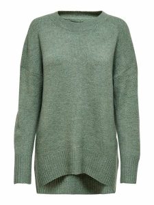 ONLY Sweter "Nanjing" w kolorze zielonym rozmiar: S. Zielone swetry oversize ONLY, s, bez wzorów, bez ramiączek. Za 127,35 zł.