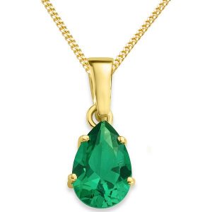 Diamant Exquis Złoty naszyjnik z zawieszką - dł. 45 cm rozmiar: onesize. Zielone naszyjniki Diamant Exquis, z szmaragdem, złote. Za 1 187,99 zł.